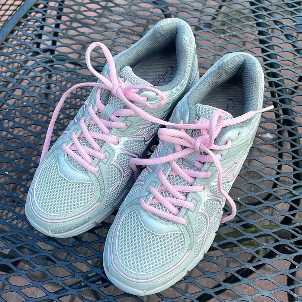 Gravity Defyer Women's G-Defy Super Walk Gray Pink Athletic Shoes 8 US